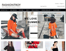 Tablet Screenshot of fashiontroy.com